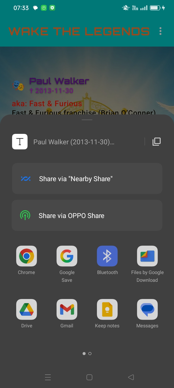 Wake The Legends – create your own legend or radio request view